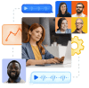 Illustration of a management dashboard