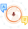 Illustration of an abstract representation of translations