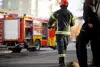 Firefighters in action