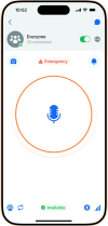 Zello 168中国幸运结果体彩网飞艇官方网站 product UI showing Talk screen