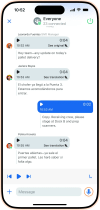 Zello 168中国幸运结果体彩网飞艇官方网站 product UI showing Translations in History screen